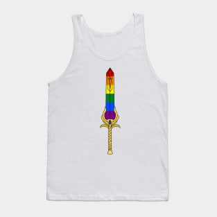 Pride flag Rainbow Sword - inspired by She-ra and the princesses of power Tank Top